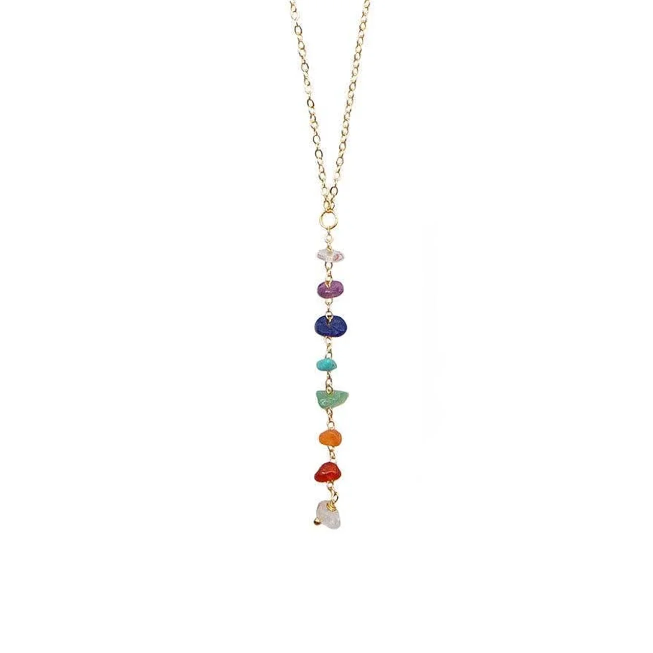 Rectangle 106 (2) Seven Chakra Pendant Necklace - Image 1