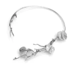 Silver Leaf Vine Choker Necklace