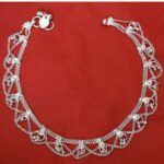 Traditional Silver-Tone Chain Anklet with Dangling Charms