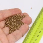 Antique Brass Round Spacer Beads for Jewelry Making