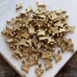 Antique Gold-Tone Ornate Decorative Metal Charms